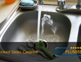 blocked sink drains cleared