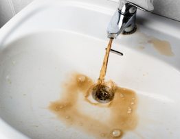 solving brown water from tap