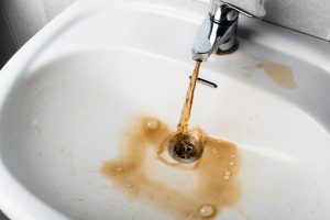 solving brown water from tap