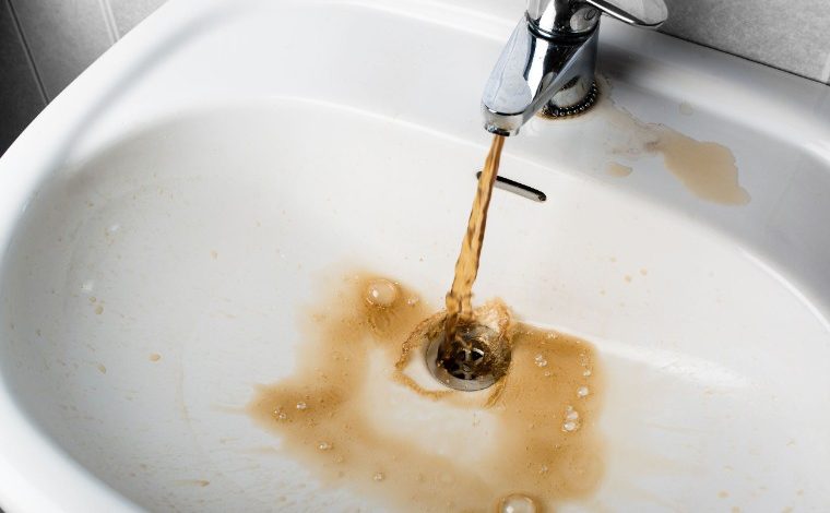 solving brown water from tap